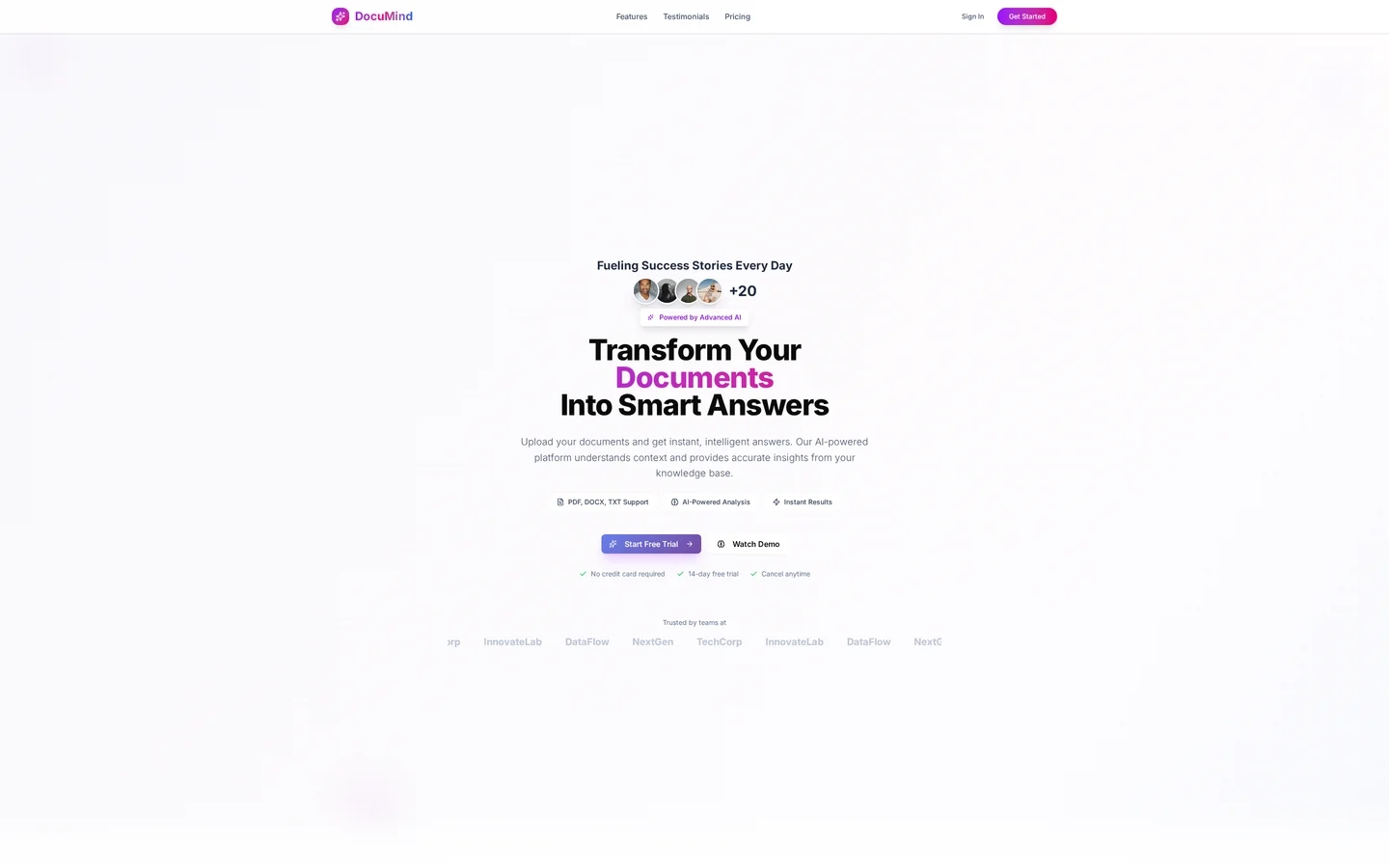 Documind website